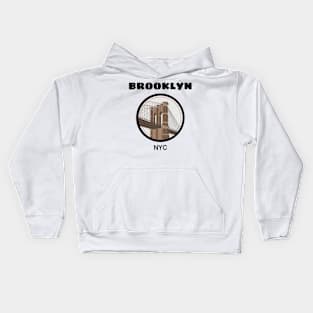 Brooklyn NYC (Light Colors) Kids Hoodie